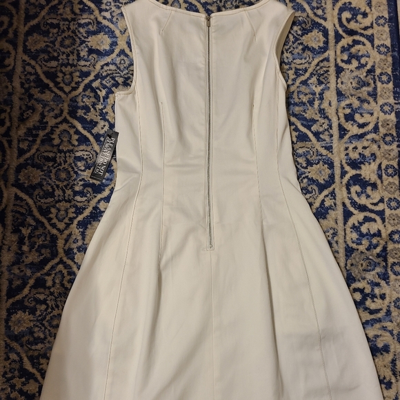 NY&Co XS White Sleeveless Stretch Cotton Dress - Picture 2 of 4